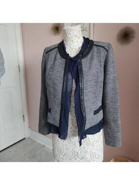 LNNW ETCETERA unique beautiful blazer detail is unreal 6 black navy